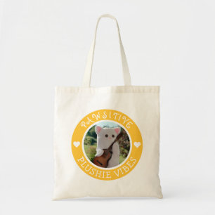 Tote Bag Cute Kawaii Vibes de Plushie Pawsitive Jaune Photo