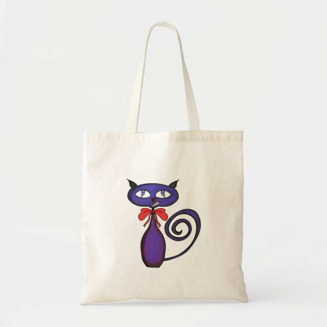 Tote Bag Cute Kitten avec une corse (Devant)
