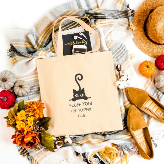 Tote Bag Cute Kitty Quote, Sassy Humor Gift for Cat Lovers (Créateur téléchargé)