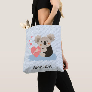 Tote Bag Cute Koala Cuddles ID386