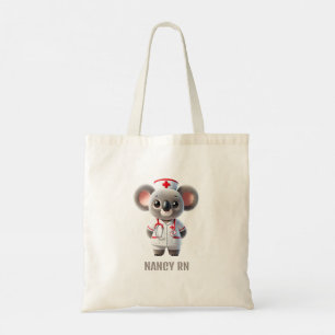 Tote Bag Cute Koala infirmière de l'ours avec stéthoscope r