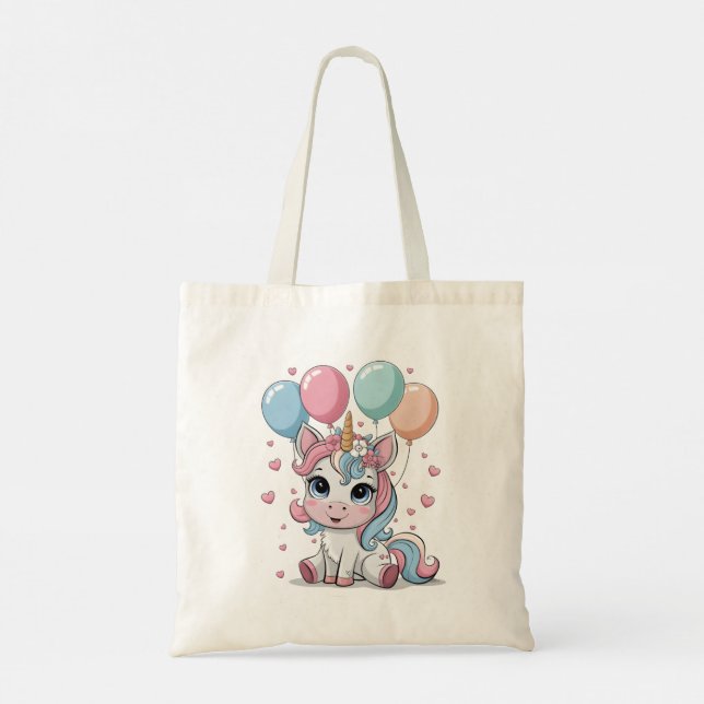 Tote Bag Cute licorne (Dos)