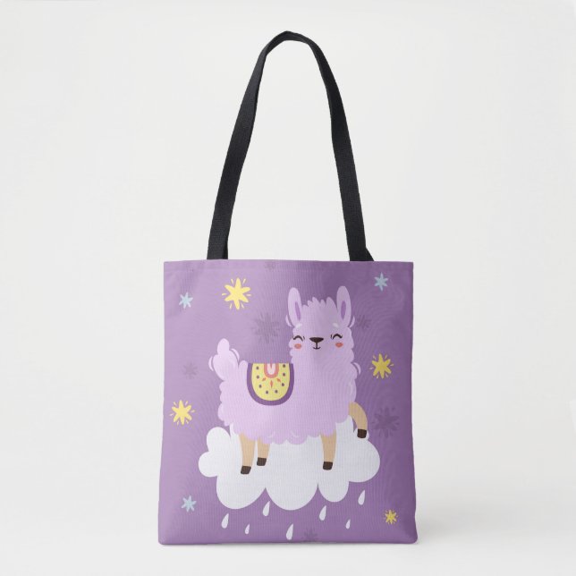 Tote Bag Cute Llama/Alpaca (Devant)