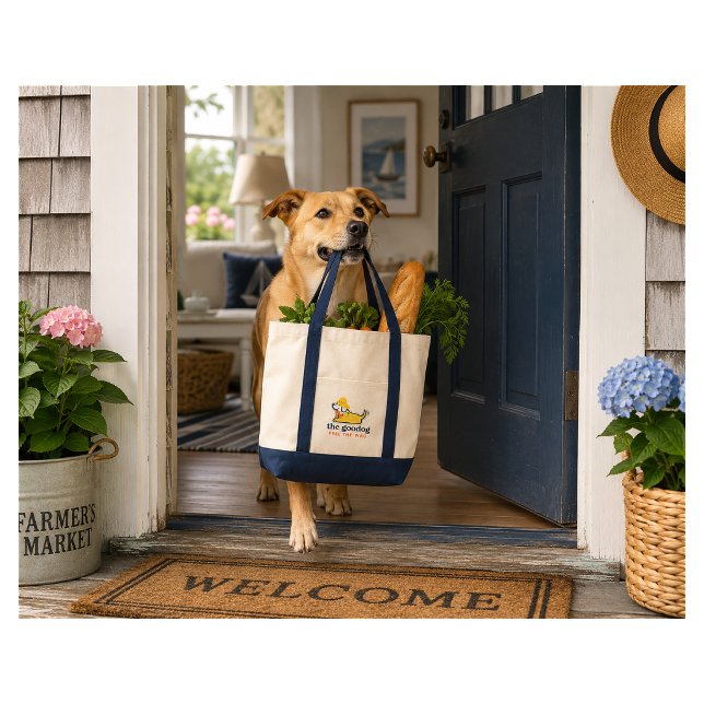 Tote Bag Cute Lobstah Pup Toile (Créateur téléchargé)