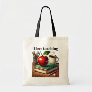 Tote Bag Cute love Enseignement personnalisable