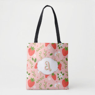 Tote Bag Cute Motif aux fraises Fourre-tout