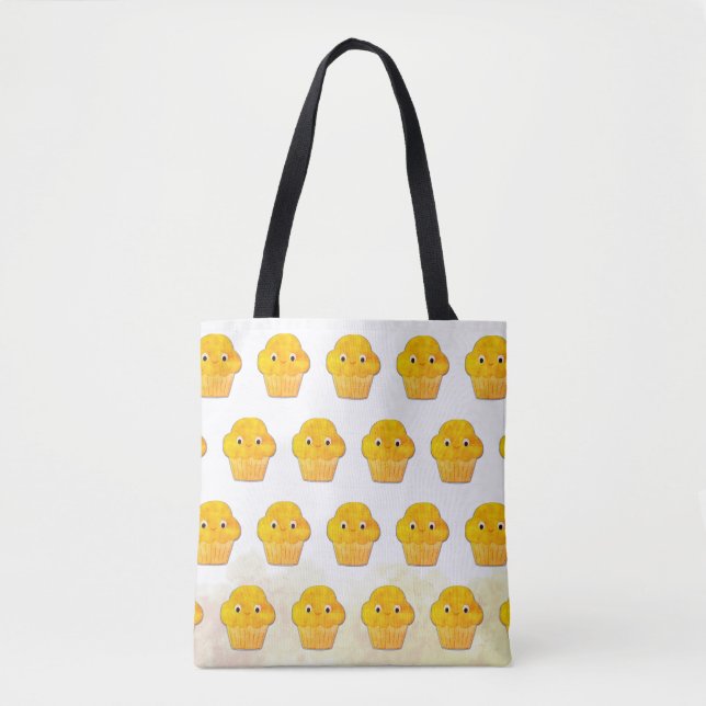 Tote Bag Cute Muffin Drawing  (Devant)