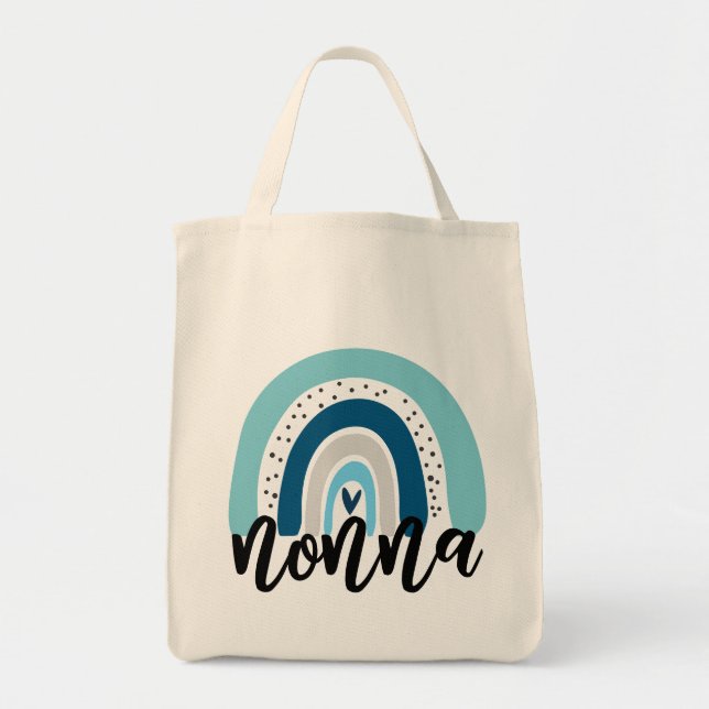 Tote Bag Cute Nonna Rainbow (Devant)