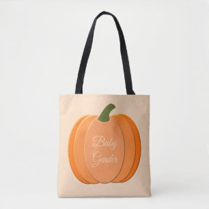 Tote Bag Cute Orange Genre Neutre Citrouille Personnalisé