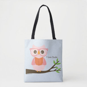 Tote Bag Cute Owl Lecture