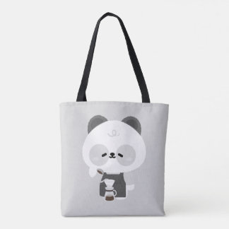 Tote Bag Cute Panda Barista