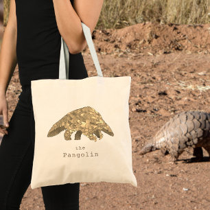 Tote Bag Cute Pangolin Animal Art