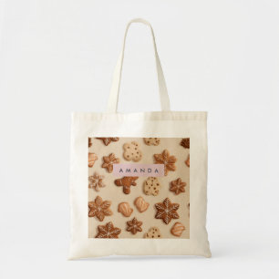 Tote Bag Cute Pastel personnalisé Gingerbread Cookie