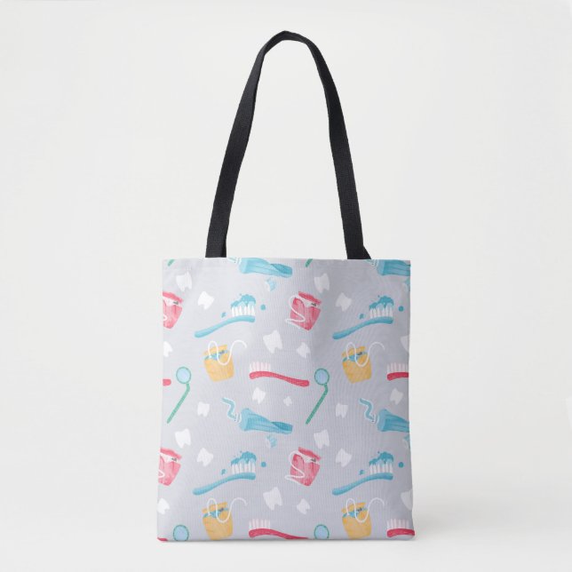 Tote Bag Cute pédiatrique Pratique dentaire Fournitures den (Devant)