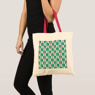 Tote Bag Cute Penguin Père Noël Joyeuse fête de Noël