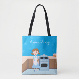 Tote Bag Cute personnalisable Baker Kitschy Retro femme de 