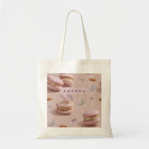 Tote Bag Cute personnalisée Pastel Macaron Fleur aux amande
