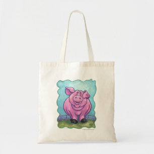 Tote Bag Cute Pig Reusable Shopping Bag