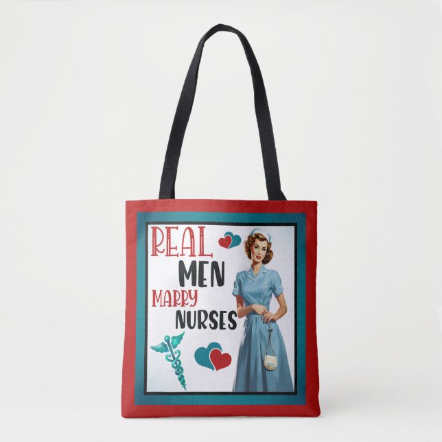 Tote Bag Cute Pinup_ Véritables Hommes Épouses Épouses (Devant)
