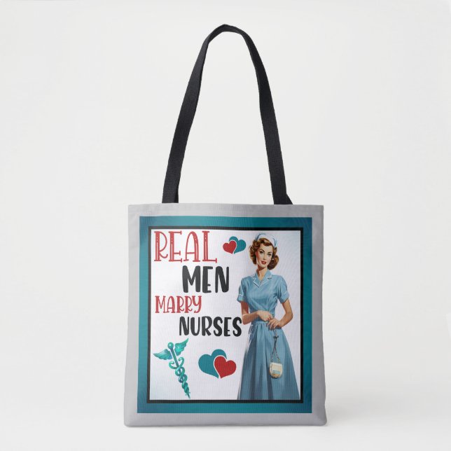 Tote Bag Cute Pinup_ Véritables Hommes Épouses Épouses (Devant)