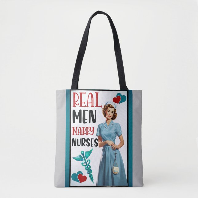 Tote Bag Cute Pinup_ Véritables Hommes Épouses Épouses (Devant)