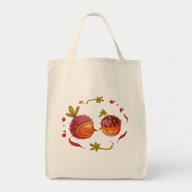 Tote Bag cute plants  (Devant)