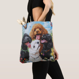 Tote Bag Cute Poodle et Goldendoodle Chien Fourre-tout
