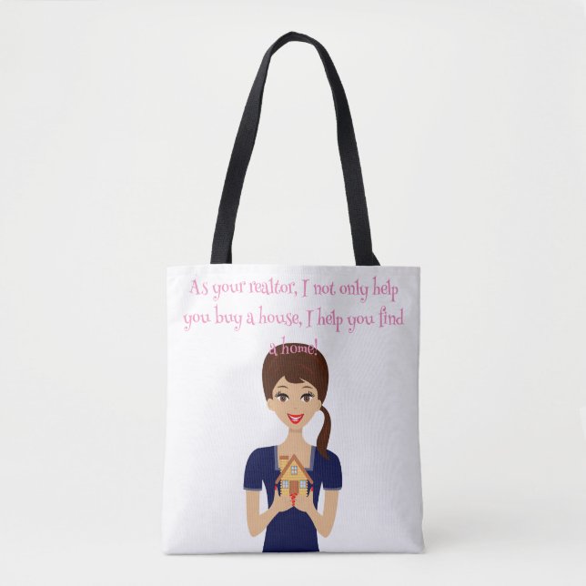 Tote Bag Cute Realtor Fourre-tout (Devant)
