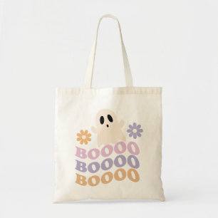Tote Bag Cute Retro Halloween Ghost Boo