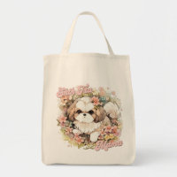 Cute Shih Tzu Mama Amoureux des chiens Funny Retro