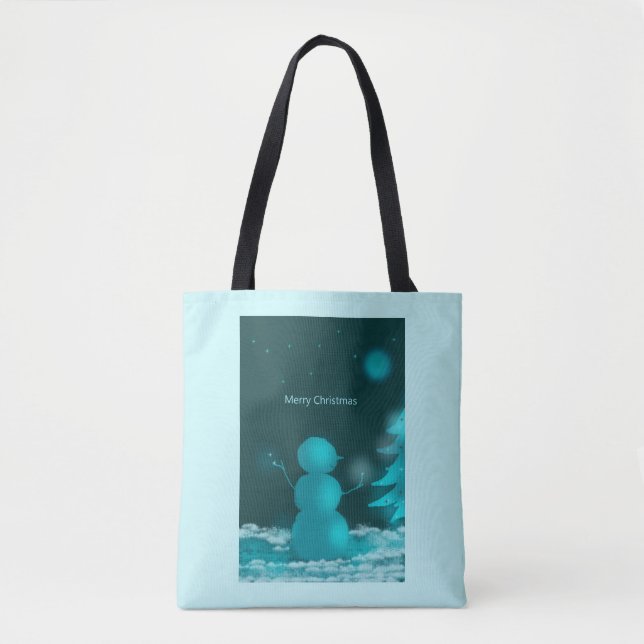 Tote Bag Cute Snowman (Devant)