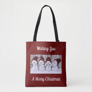 Tote Bag Cute Snowmen Fourre-tout