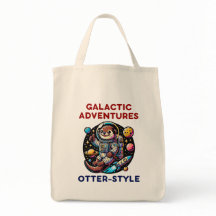 Cute Space Otter Aventure en Galaxie