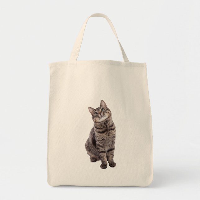 Tote Bag Cute tabby Chat (Devant)
