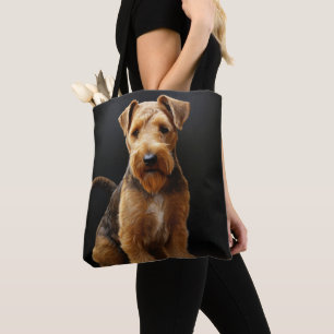 TOTE BAG CUTE TAN & CHIEN BROWN WELSH TERRIER