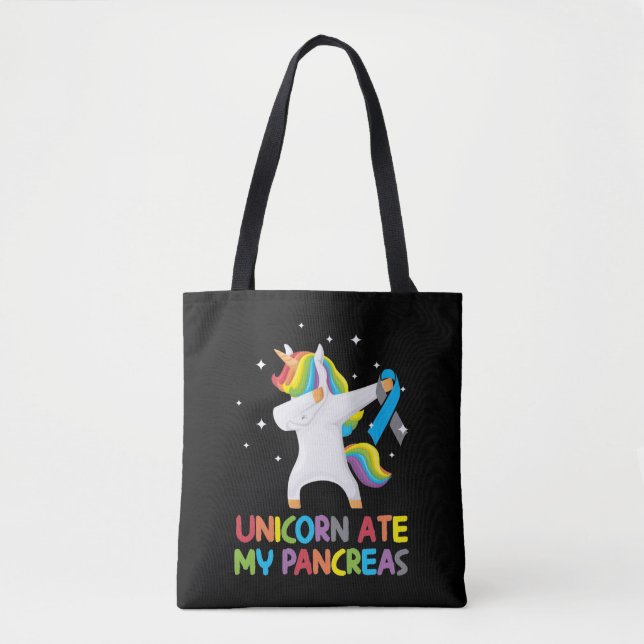 Tote Bag Cute Unicorn Pancreas Diabétique Kid (Devant)