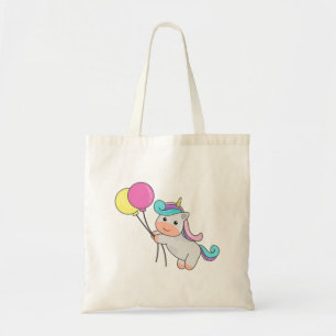 Tote Bag Cute Unicorne avec ballons