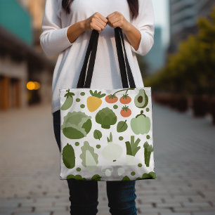 Tote Bag Cute Vegetable Farmers Market tendance Éco-Friendl