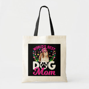 Tote Bag Cute World's Best Shih Tzu Dog Mom Mother's Day 