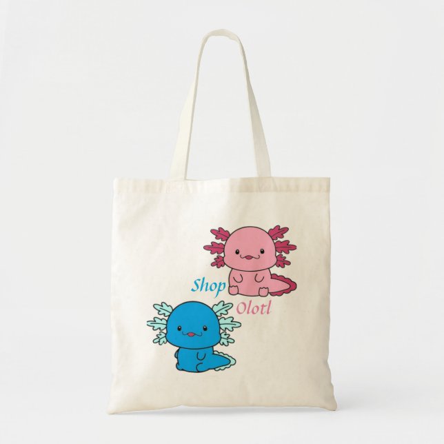 Tote Bag Cutes Axolotl (Devant)