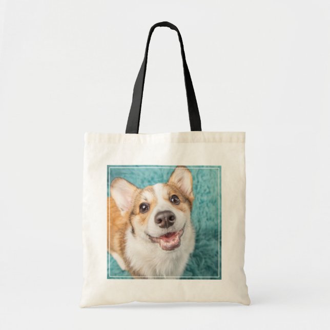 Tote Bag Cutest Baby Animals | Cute Corgi Puppy Smile (Devant)