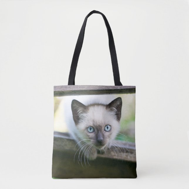 Tote Bag Cutest Baby Animals | Siamese Kitten (Devant)