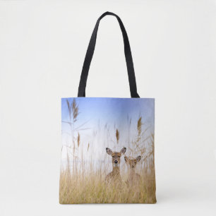 Tote Bag Cutest Baby Animals Two Young White Tailed Deer