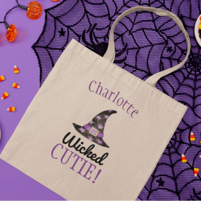 Tote Bag Cutie pervers Personnalisé Halloween Fourre-tout (Créateur téléchargé)