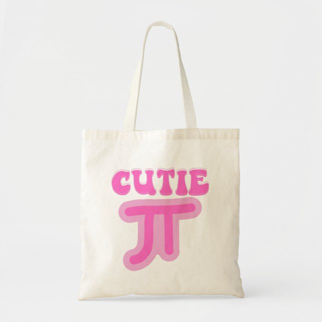 Tote Bag Cutie Pi - Funny Pi Day (Devant)