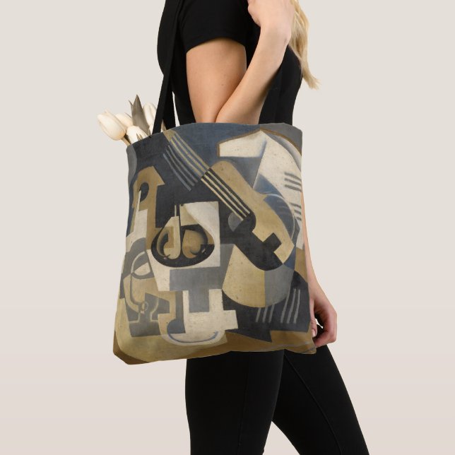 Tote Bag Cuvette de guitare et de fruit sur un Tableau, (De près)