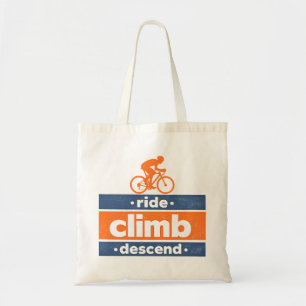 Tote Bag Cyclisme Monter Descendre Citation Vintage