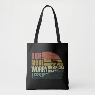 Tote Bag Cycliste Motivé - Citations de Cyclisme Drôles
