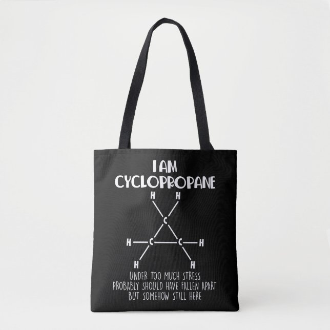 Tote Bag Cyclopropane Chimie Professeur Chimie Pun (Devant)