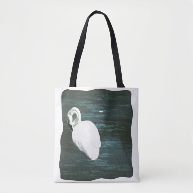 Tote Bag Cygne à l'étang (Devant)